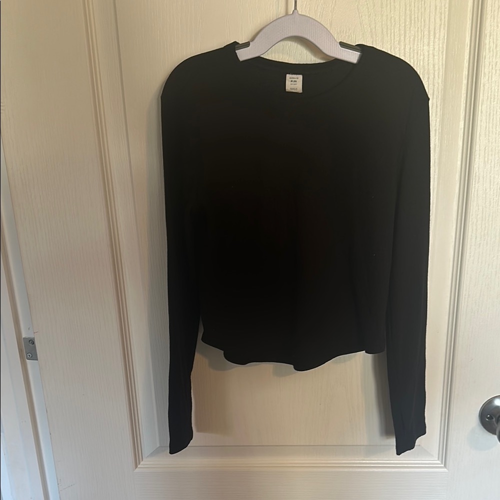 Black Long Sleeve Girls Top